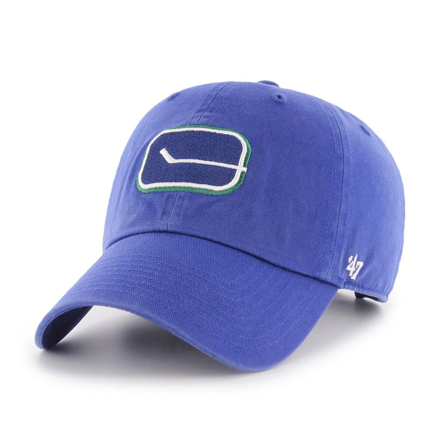 '47 BRAND Vancouver Canucks Stick Logo 47 Brand NHL Clean Up Adjustable Hat 1 '47 BRAND Vancouver Canucks Stick Logo 47 Brand NHL Clean Up Adjustable Hat
