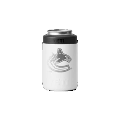 YETI Rambler Colster 2.0 - Vancouver Canucks -The Hockey Hub Sales Store W Rambler 12oz can Colster White Front 4142 Canucks B