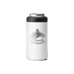 YETI Rambler Tall Colster - Vancouver Canucks -The Hockey Hub Sales Store W Rambler 16oz Tall Colster White Front 4130 Canucks B