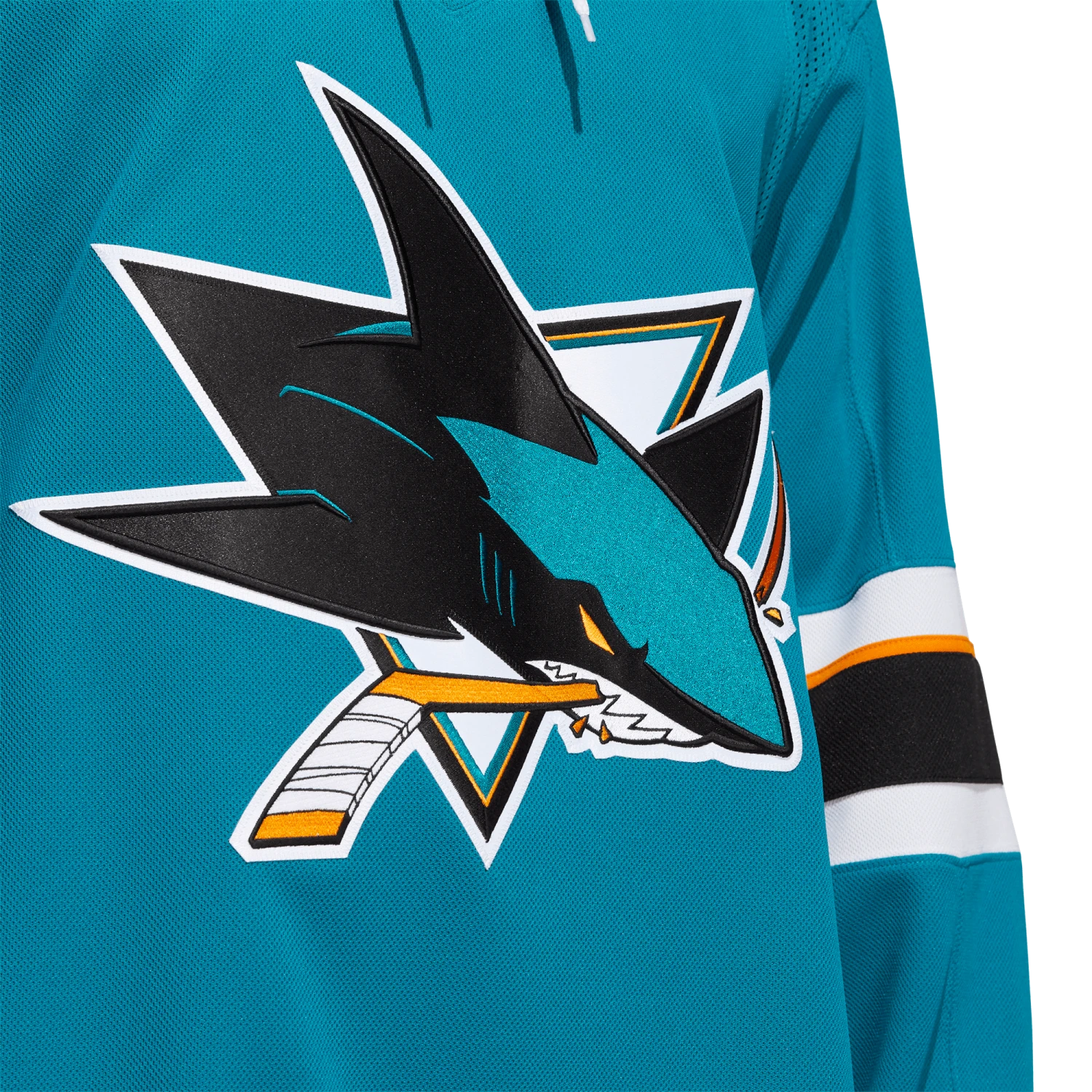 San Jose Sharks Home Adidas PrimeGreen Senior Jersey 6 San Jose Sharks Home Adidas PrimeGreen Senior Jersey - Image 6
