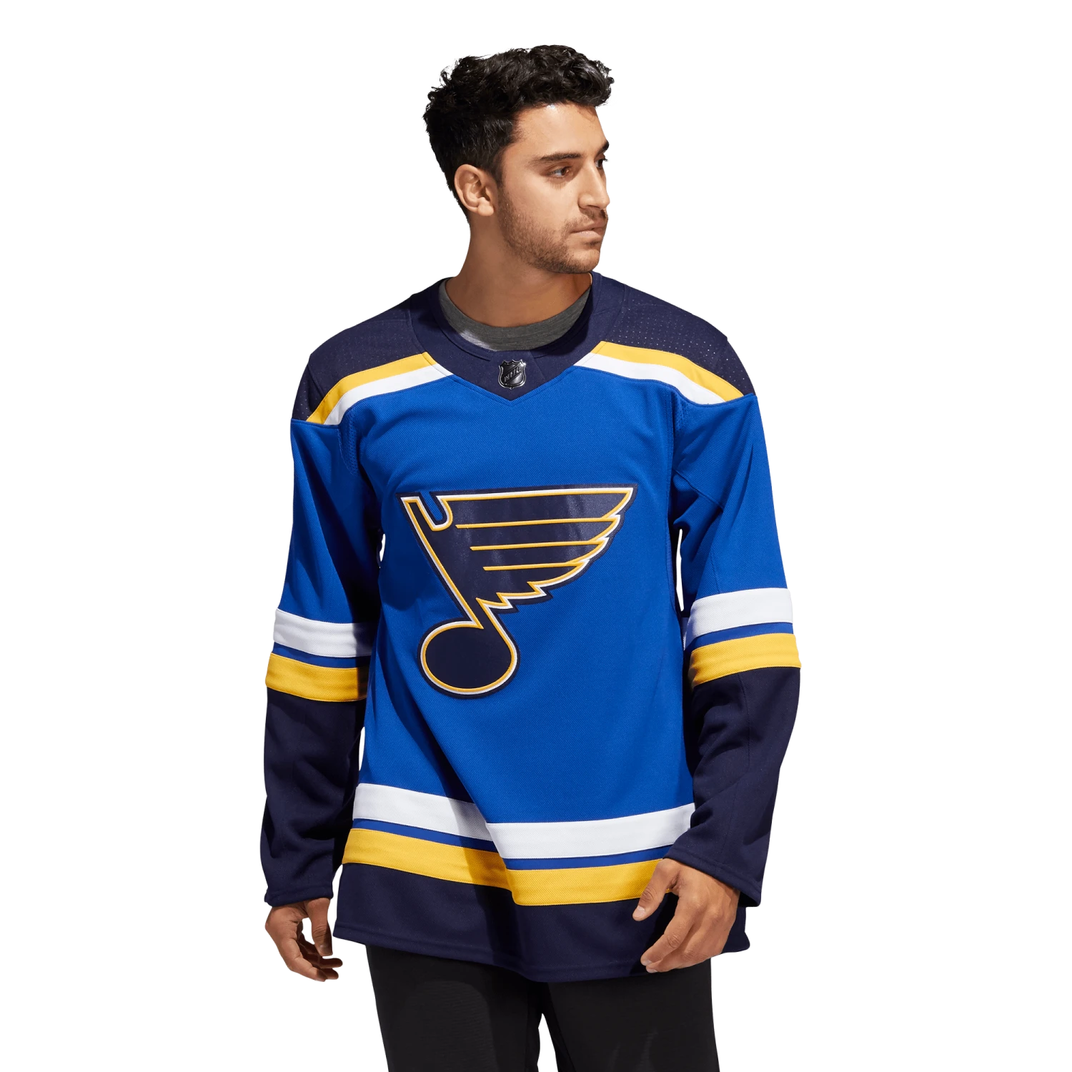 St. Louis Blues Home Adidas PrimeGreen Senior Jersey 2 St. Louis Blues Home Adidas PrimeGreen Senior Jersey - Image 2
