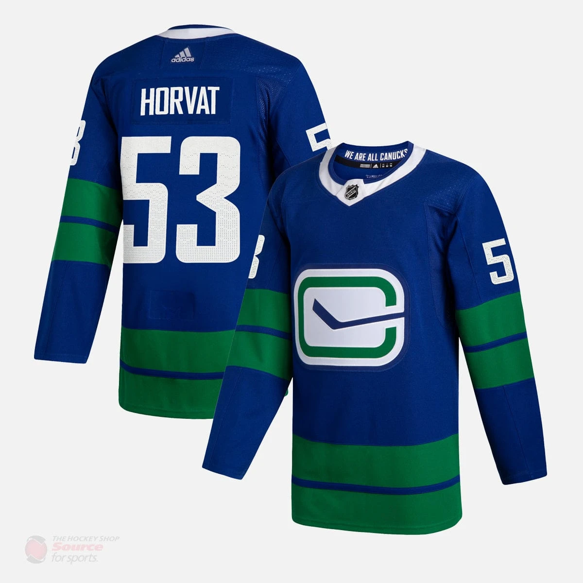 Vancouver Canucks Alternate Adidas Authentic Senior Jersey - Bo Horvat 2 Vancouver Canucks Alternate Adidas Authentic Senior Jersey - Bo Horvat - Image 2