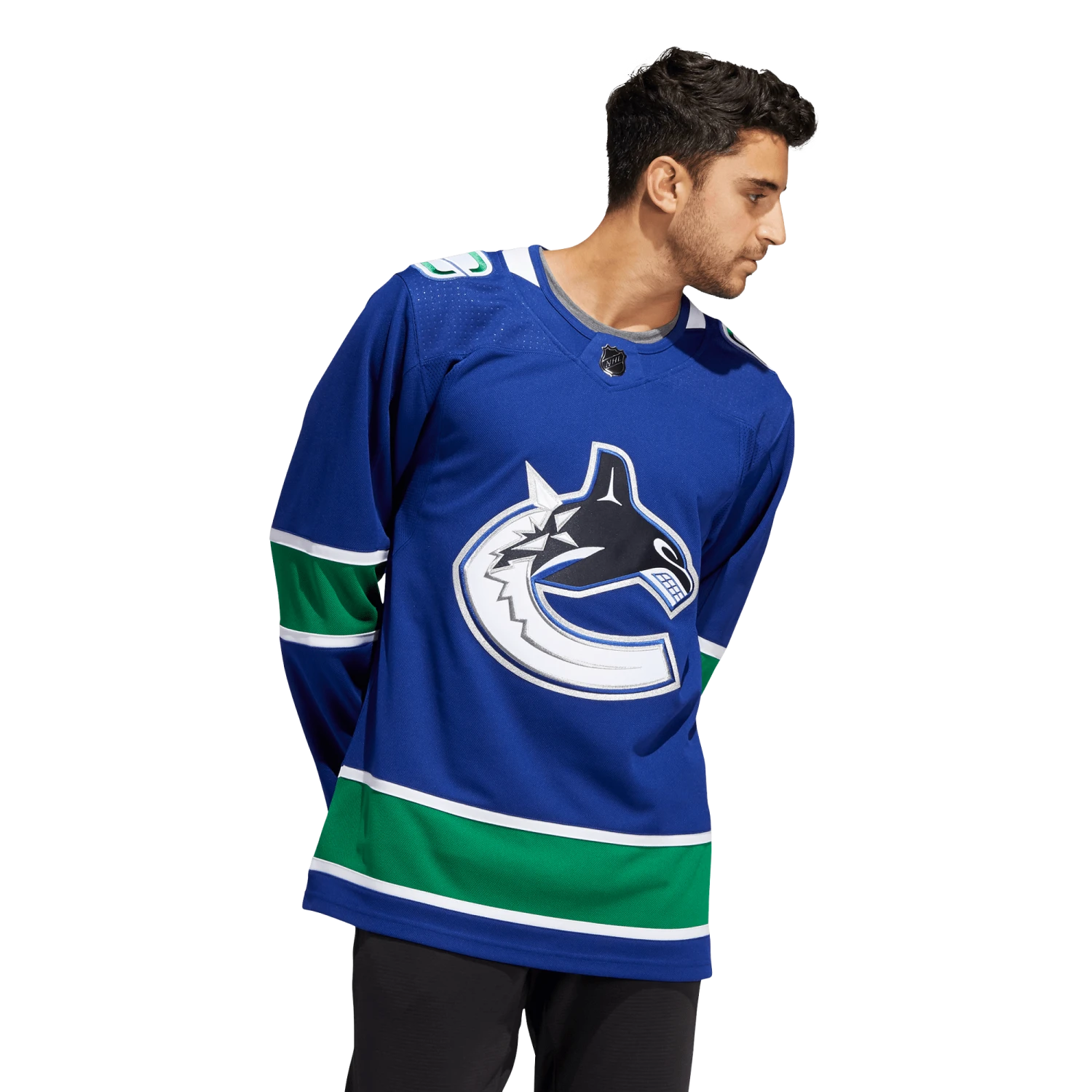 Vancouver Canucks Home Adidas PrimeGreen Senior Jersey 3 Vancouver Canucks Home Adidas PrimeGreen Senior Jersey - Image 3
