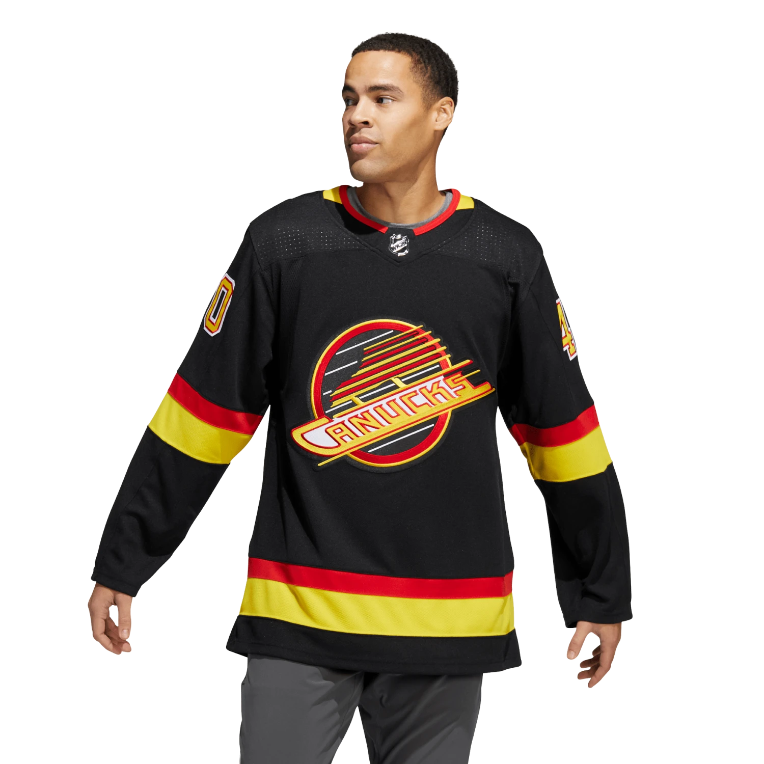 Vancouver Canucks Skate Adidas PrimeGreen Senior Jersey - Elias Pettersson 3 Vancouver Canucks Skate Adidas PrimeGreen Senior Jersey - Elias Pettersson - Image 3