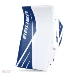 Bauer Supreme 3S Intermediate Goalie Blocker -The Hockey Hub Sales Store bauer blockers bauer supreme 3s intermediate goalie blocker white blue regular 28741216305218