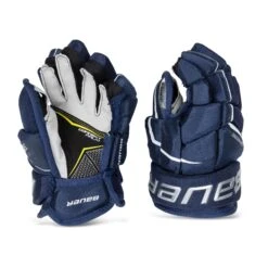 Bauer Supreme 3S Pro Junior Hockey Gloves -The Hockey Hub Sales Store bauer gloves bauer supreme 3s pro junior hockey gloves navy 10 28743839187010