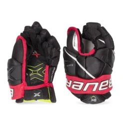 Bauer Vapor 2X Junior Hockey Gloves -The Hockey Hub Sales Store bauer gloves bauer vapor 2x junior hockey gloves black red 10 28743795245122