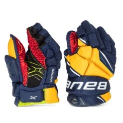 Bauer Vapor X2.9 Junior Hockey Gloves -The Hockey Hub Sales Store bauer gloves bauer vapor x2 9 junior hockey gloves navy gold 10 28743799046210