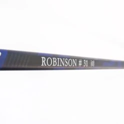 Bauer Supreme NHL Custom Senior Goalie Stick - Mike Robinson -The Hockey Hub Sales Store bauer goalie sticks bauer supreme nhl custom senior goalie stick mike robinson silver blue p31 l 24 5 28904387674178