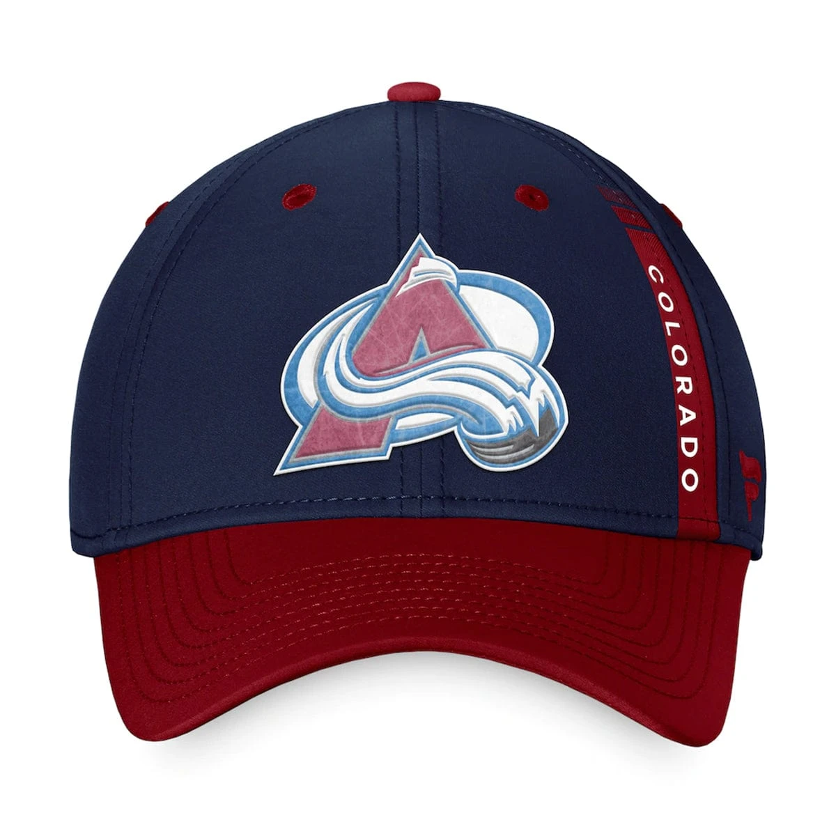 Colorado Avalanche Fanatics Authentic Pro Draft Flexfit Hat 2 Colorado Avalanche Fanatics Authentic Pro Draft Flexfit Hat - Image 2
