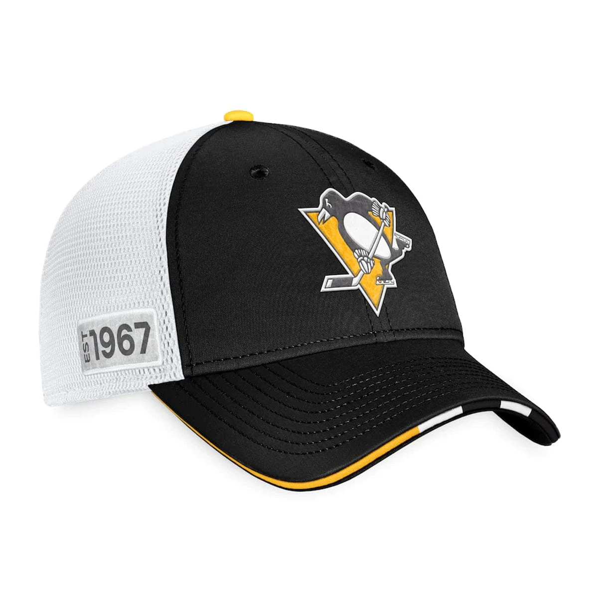 Pittsburgh Penguins Fanatics Authentic Pro Draft Structured Trucker Hat 3 Pittsburgh Penguins Fanatics Authentic Pro Draft Structured Trucker Hat - Image 3