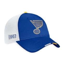 St. Louis Blues Fanatics Authentic Pro Draft Structured Trucker Hat 6 St. Louis Blues Fanatics Authentic Pro Draft Structured Trucker Hat -The Hockey Hub Sales Store fanatics hats st louis blues fanatics authentic pro draft structured trucker hat osfa 29395914293314