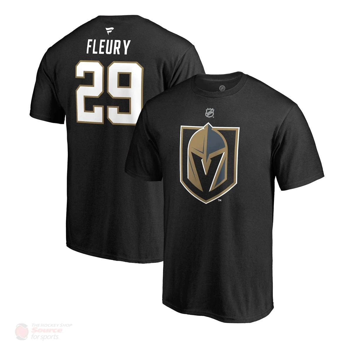 Vegas Golden Knights Fanatics Authentic Name & Number Mens Shirt - Marc-Andre Fleury 1 Vegas Golden Knights Fanatics Authentic Name & Number Mens Shirt - Marc-Andre Fleury
