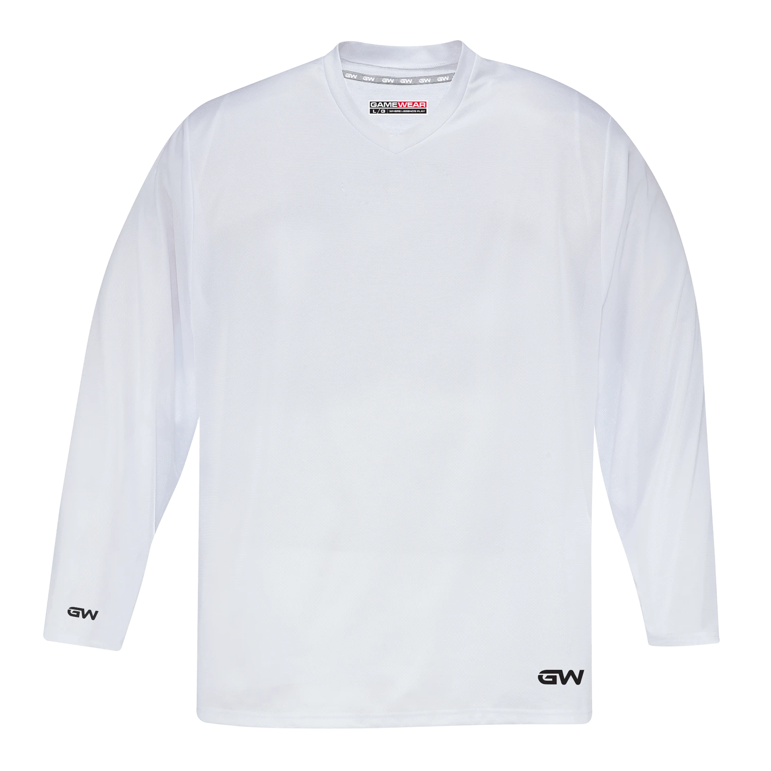 GameWear GW5500 ProLite Series Senior Hockey Practice Jersey - White 1 GameWear GW5500 ProLite Series Senior Hockey Practice Jersey - White