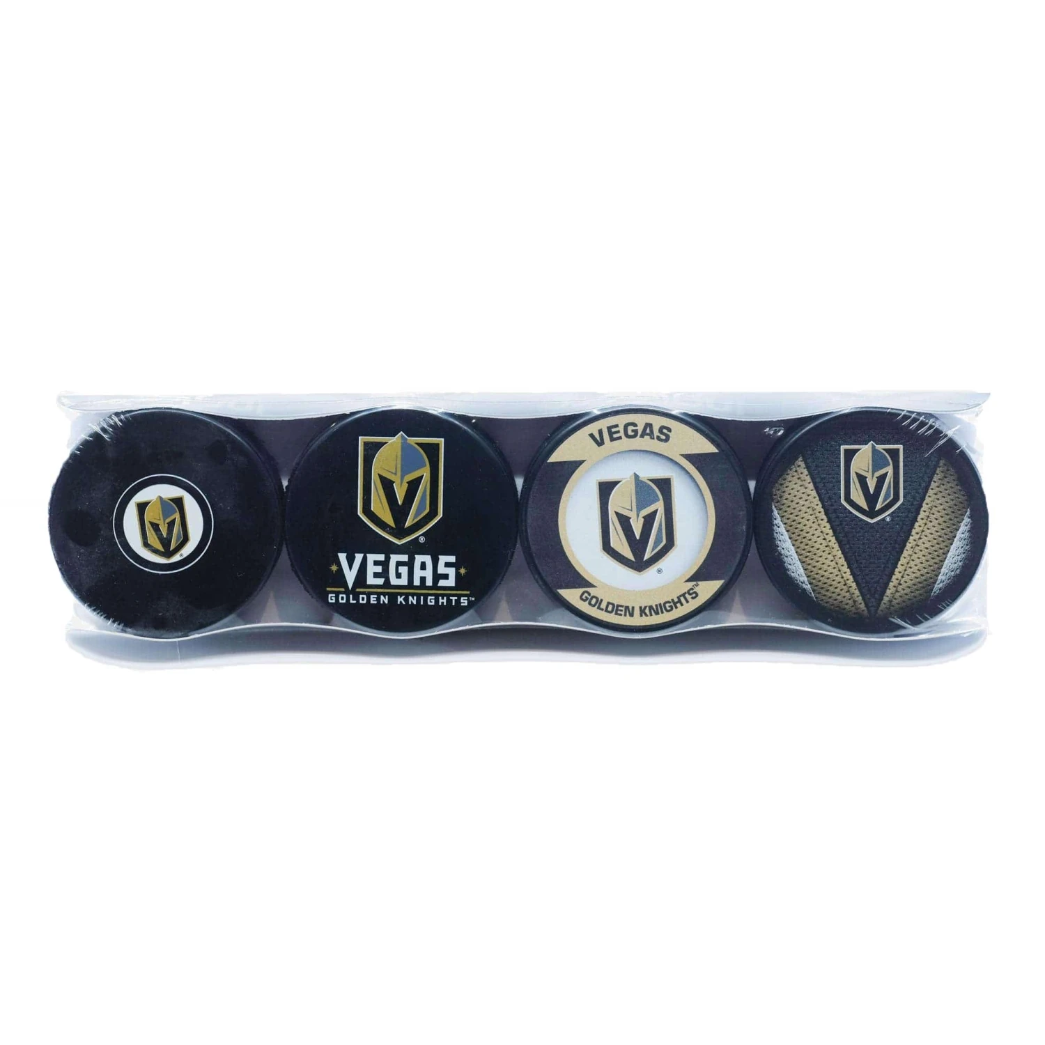 Vegas Golden Knights Inglasco NHL Logo Hockey Puck (4 Pack) 1 Vegas Golden Knights Inglasco NHL Logo Hockey Puck (4 Pack)