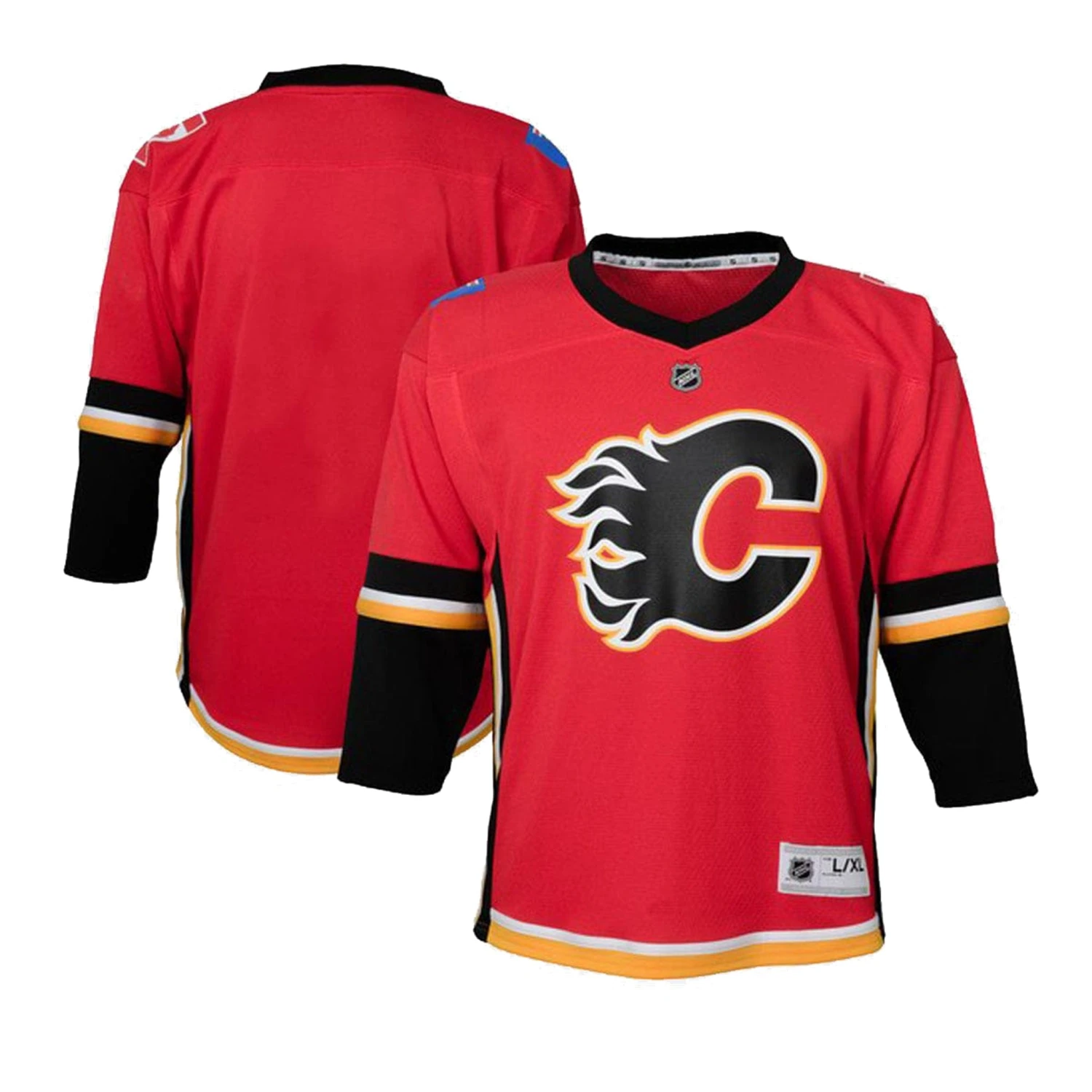 Calgary Flames Home Outer Stuff Replica Toddler Jersey 1 Calgary Flames Home Outer Stuff Replica Toddler Jersey