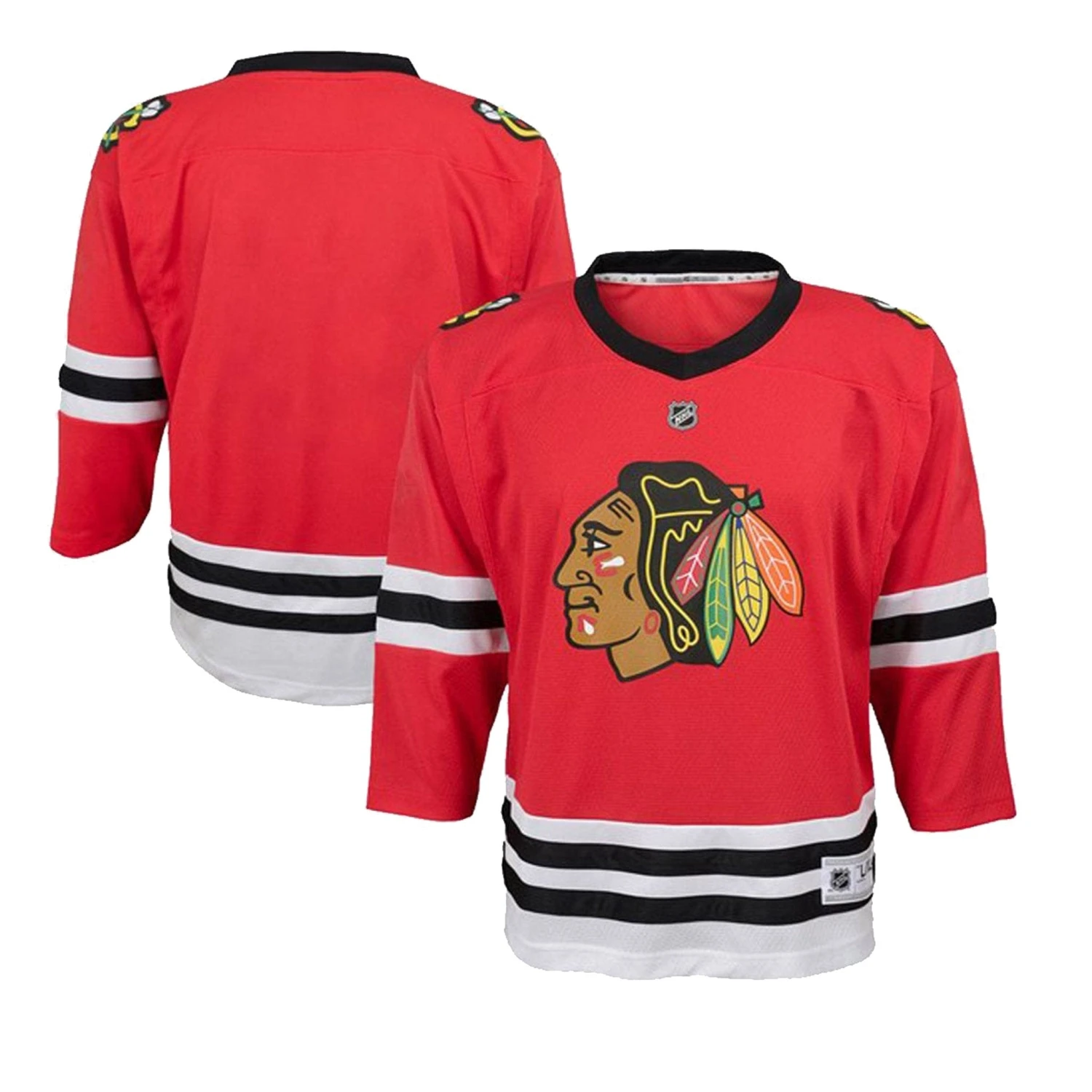 Chicago Blackhawks Home Outer Stuff Replica Toddler Jersey 1 Chicago Blackhawks Home Outer Stuff Replica Toddler Jersey