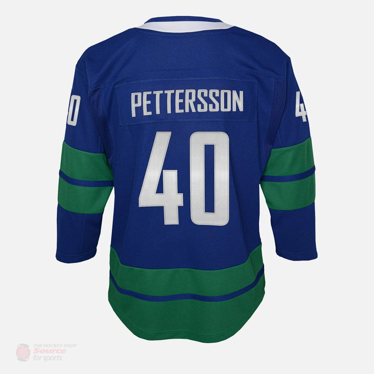 Vancouver Canucks Alternate Outer Stuff Premier Junior Jersey - Elias Pettersson 3 Vancouver Canucks Alternate Outer Stuff Premier Junior Jersey - Elias Pettersson - Image 3