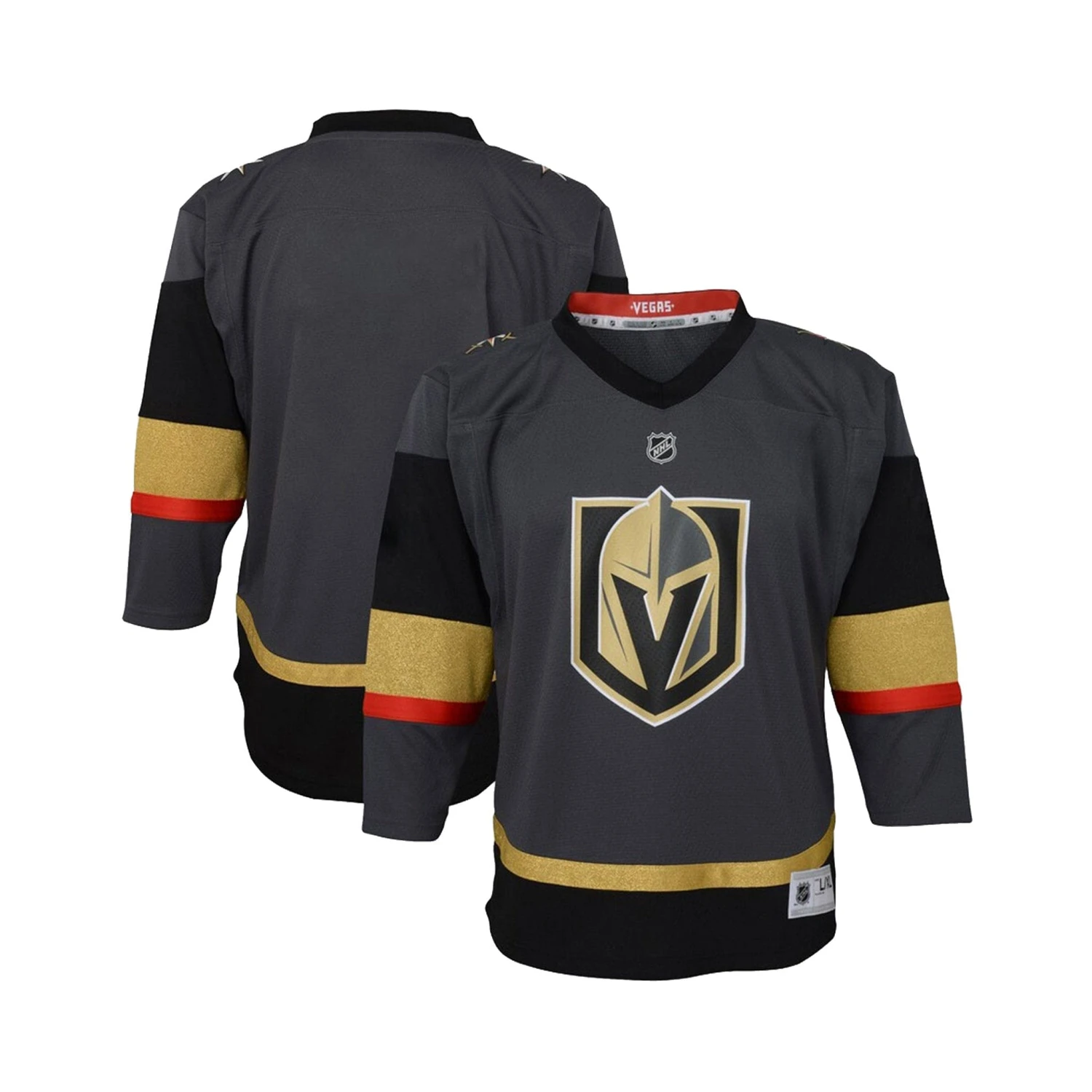Vegas Golden Knights Home Outer Stuff Replica Infant Jersey 1 Vegas Golden Knights Home Outer Stuff Replica Infant Jersey