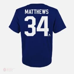 Toronto Maple Leafs Outer Stuff Name & Number Youth Shirt - Auston Matthews -The Hockey Hub Sales Store outer stuff shirts toronto maple leafs outer stuff name number youth shirt auston matthews 11439943974978