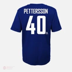 Vancouver Canucks Outer Stuff Name & Number Youth Shirt - Elias Pettersson -The Hockey Hub Sales Store outer stuff shirts vancouver canucks outer stuff name number youth shirt elias pettersson 30362225410114
