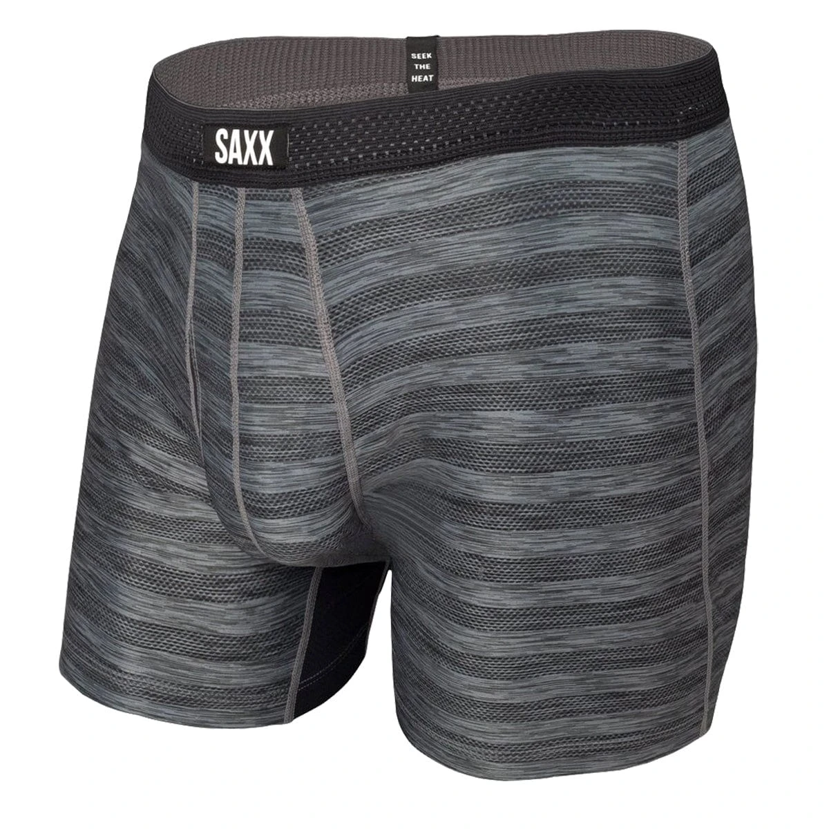 Saxx Hot Shot Boxers - Black Heather 1 Saxx Hot Shot Boxers - Black Heather