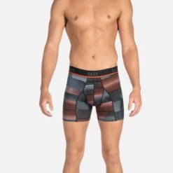 Saxx Kinetic HD Boxers - Black Sonic Stripe 5 Saxx Kinetic HD Boxers - Black Sonic Stripe -The Hockey Hub Sales Store saxx underwear saxx kinetic hd boxers black sonic stripe 14123827593282