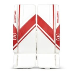 Warrior Ritual G6 E+ Senior Goalie Leg Pads -The Hockey Hub Sales Store warrior leg pads warrior ritual g6 e senior goalie leg pads white red 32 1 5 29086635360322