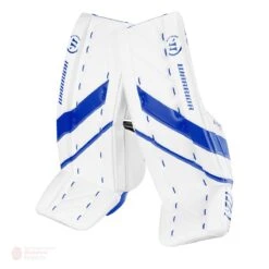 Warrior Ritual GT2 Junior Goalie Leg Pads -The Hockey Hub Sales Store warrior leg pads warrior ritual gt2 junior goalie leg pads white blue 26 1 28744345714754