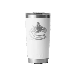 YETI Rambler 20oz Tumbler - Vancouver Canucks -The Hockey Hub Sales Store yeti accessories yeti yeti rambler 20oz tumbler vancouver canucks white 30418209407042